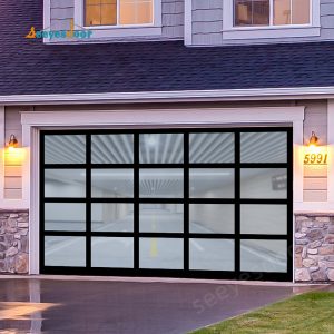 Glass garage door